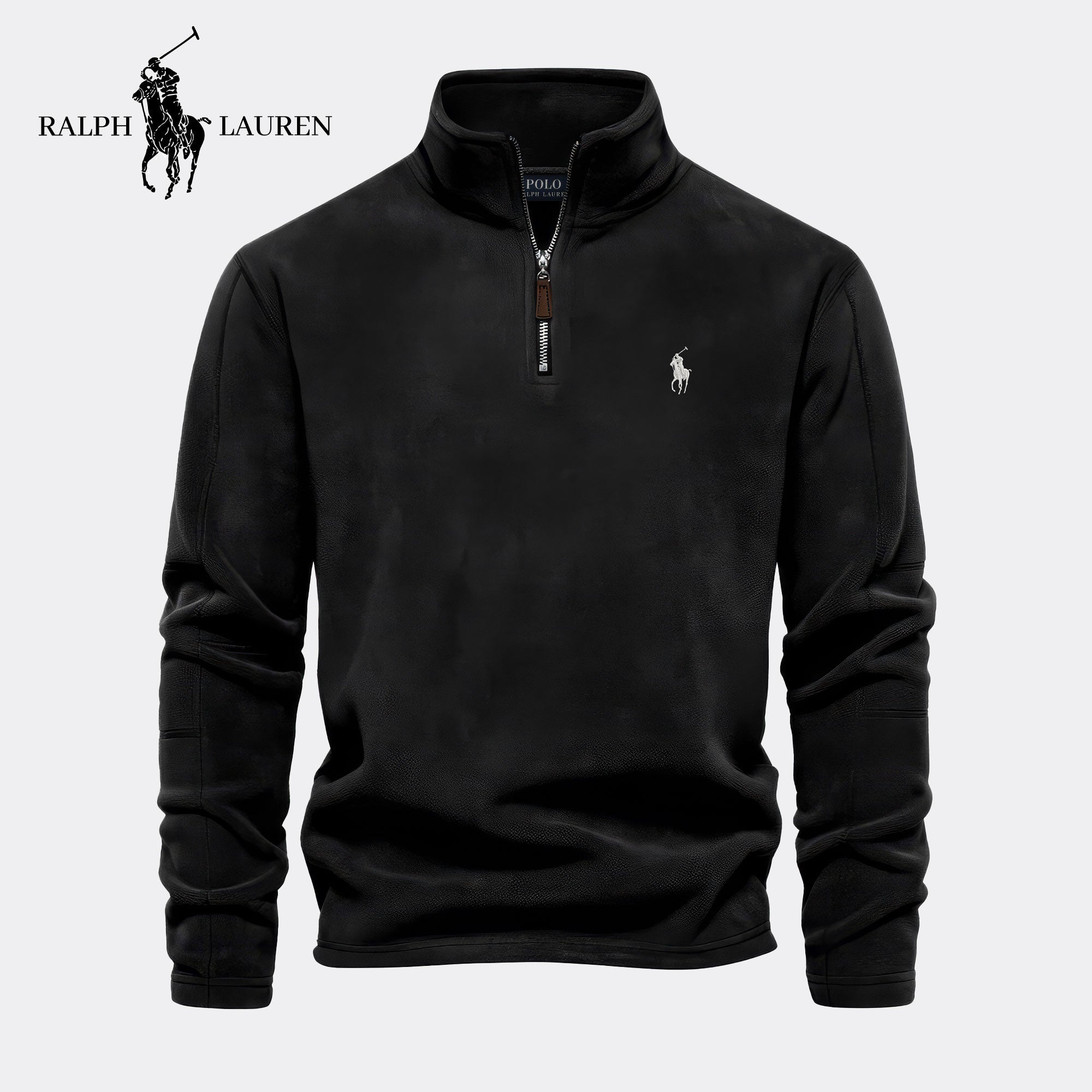 RL Essential Halve Rits Trui