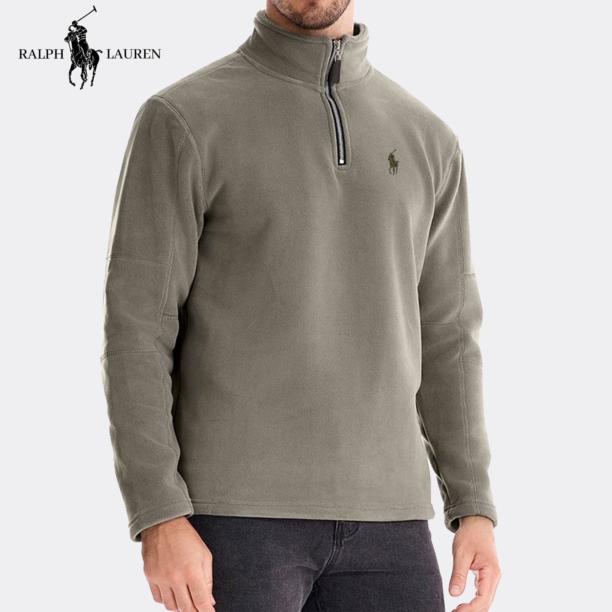 RL Essential Halve Rits Trui