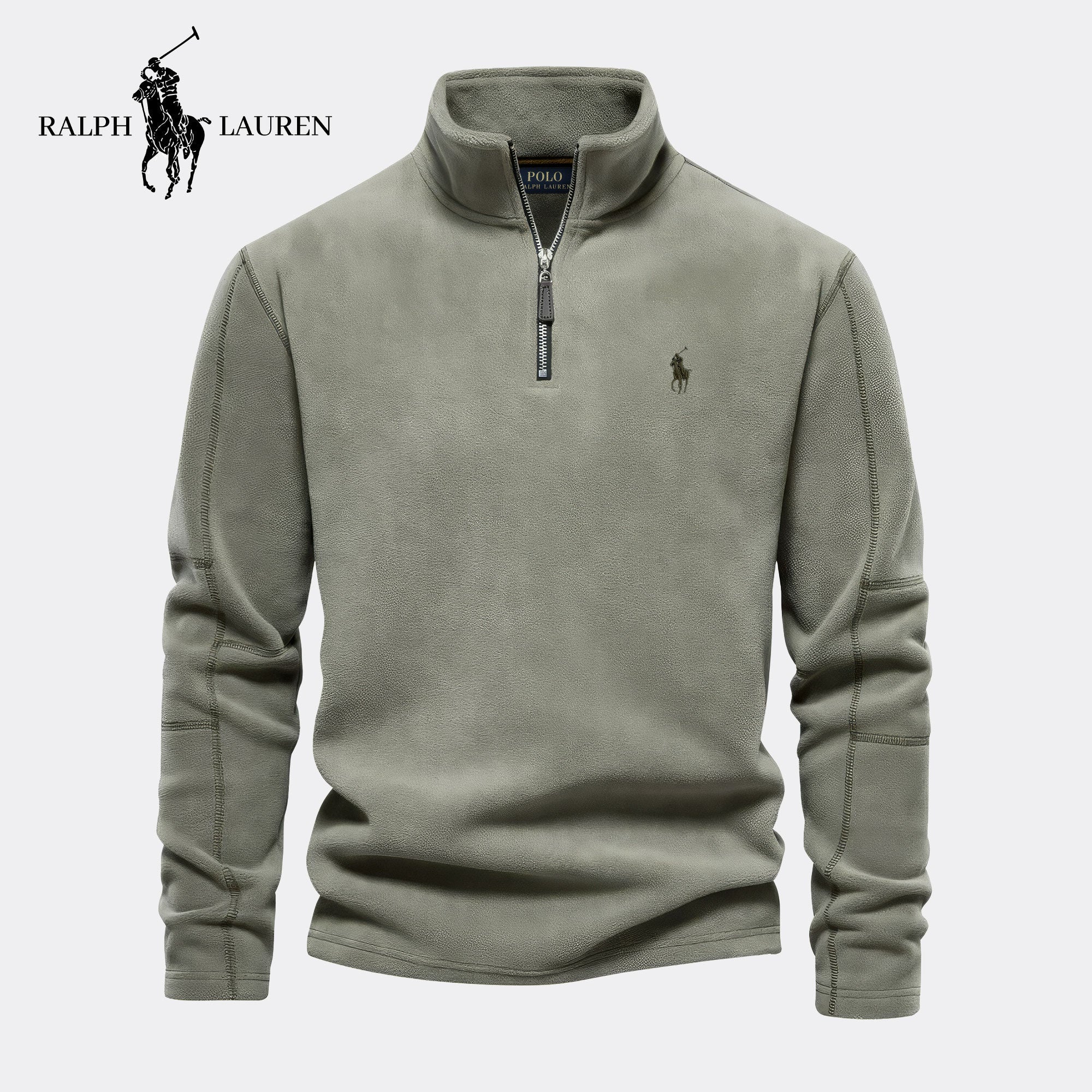 RL Essential Halve Rits Trui