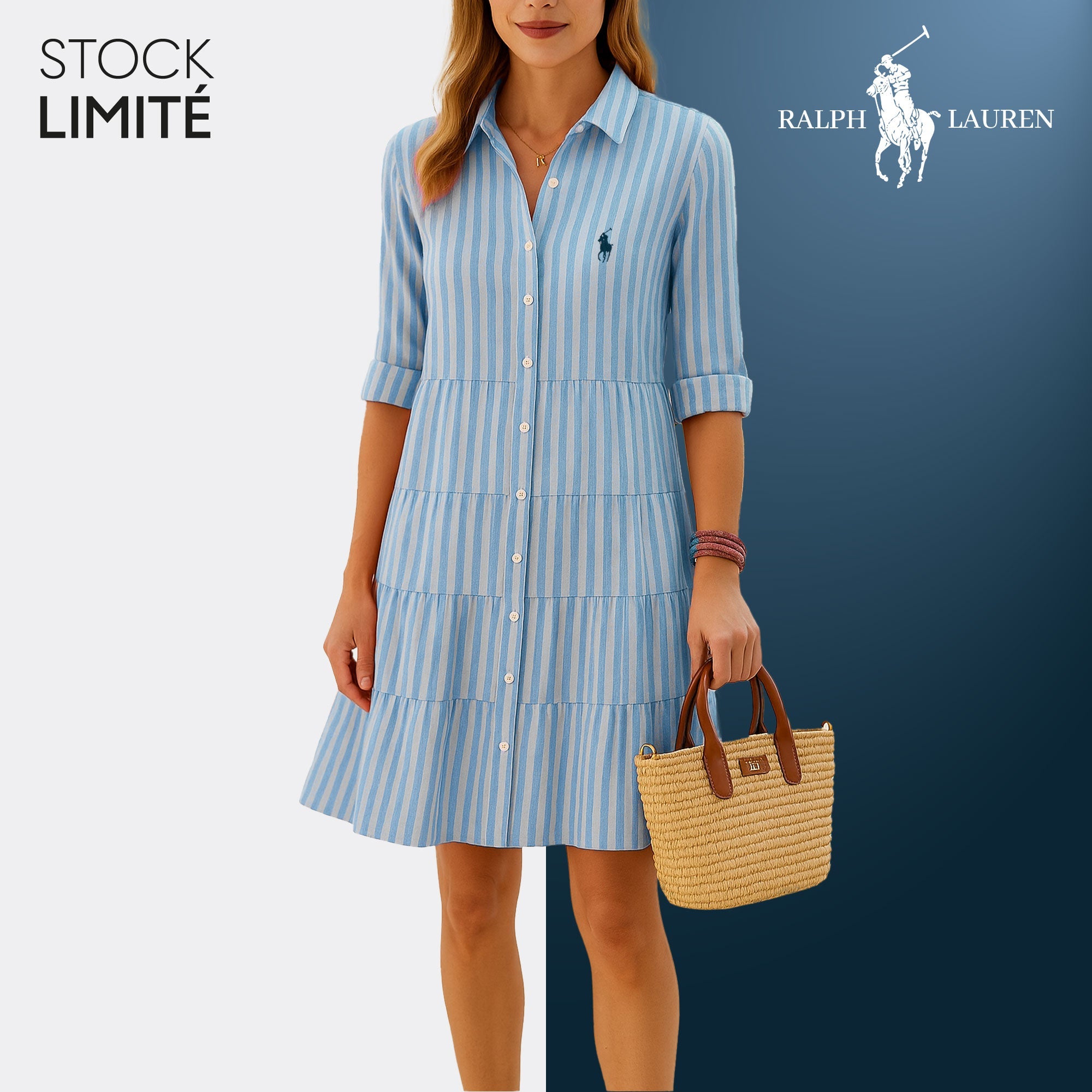 Gestreepte jurk voor een casual-chic look