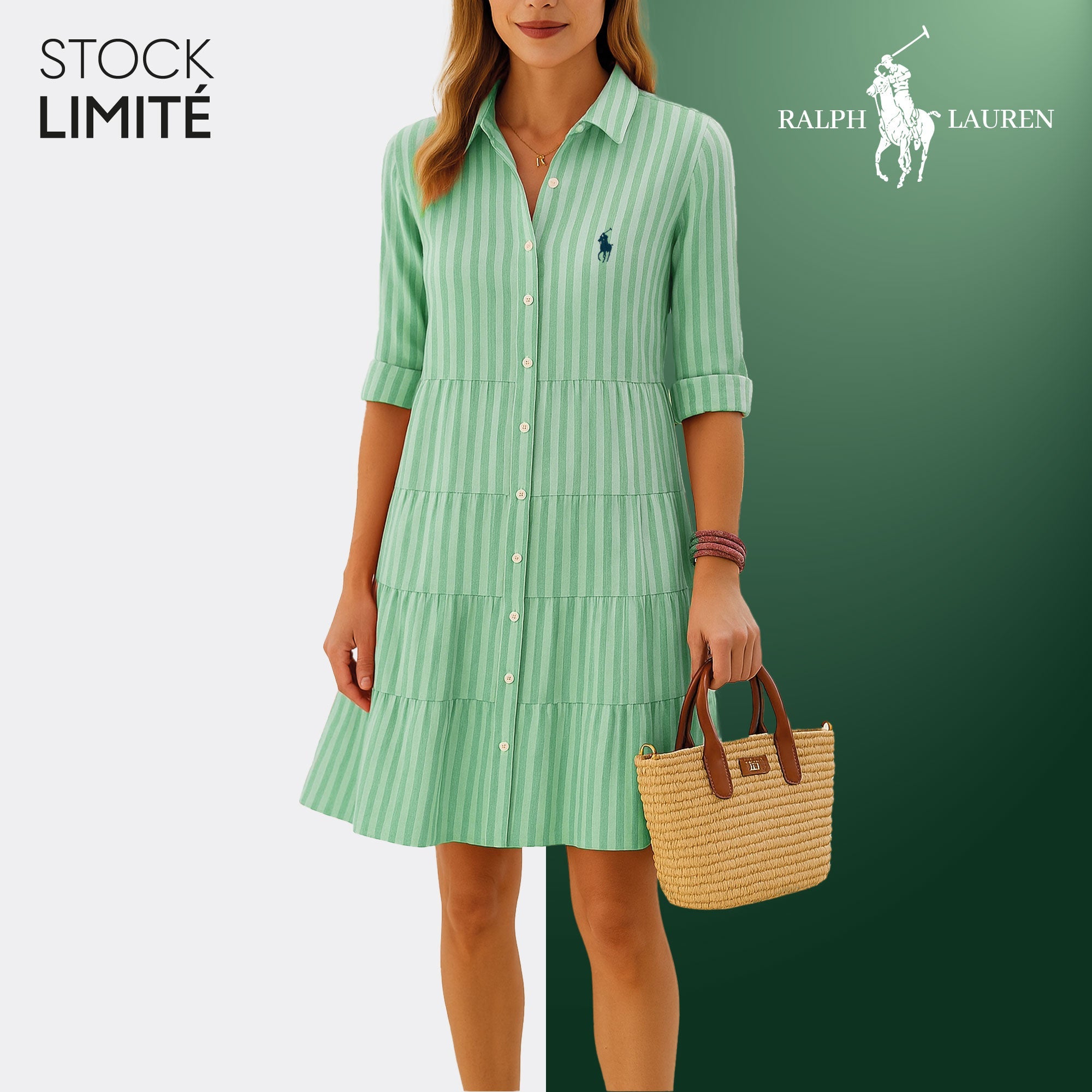 Gestreepte jurk voor een casual-chic look
