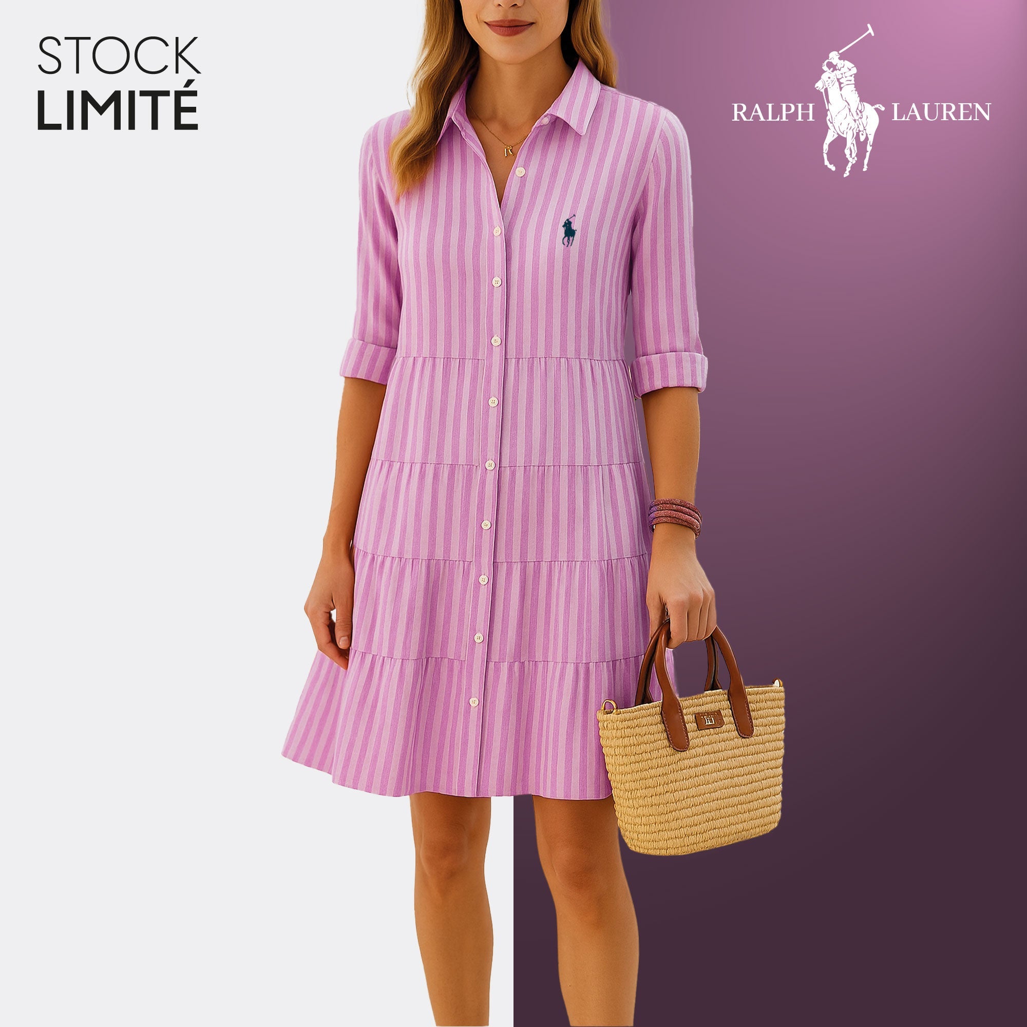 Gestreepte jurk voor een casual-chic look