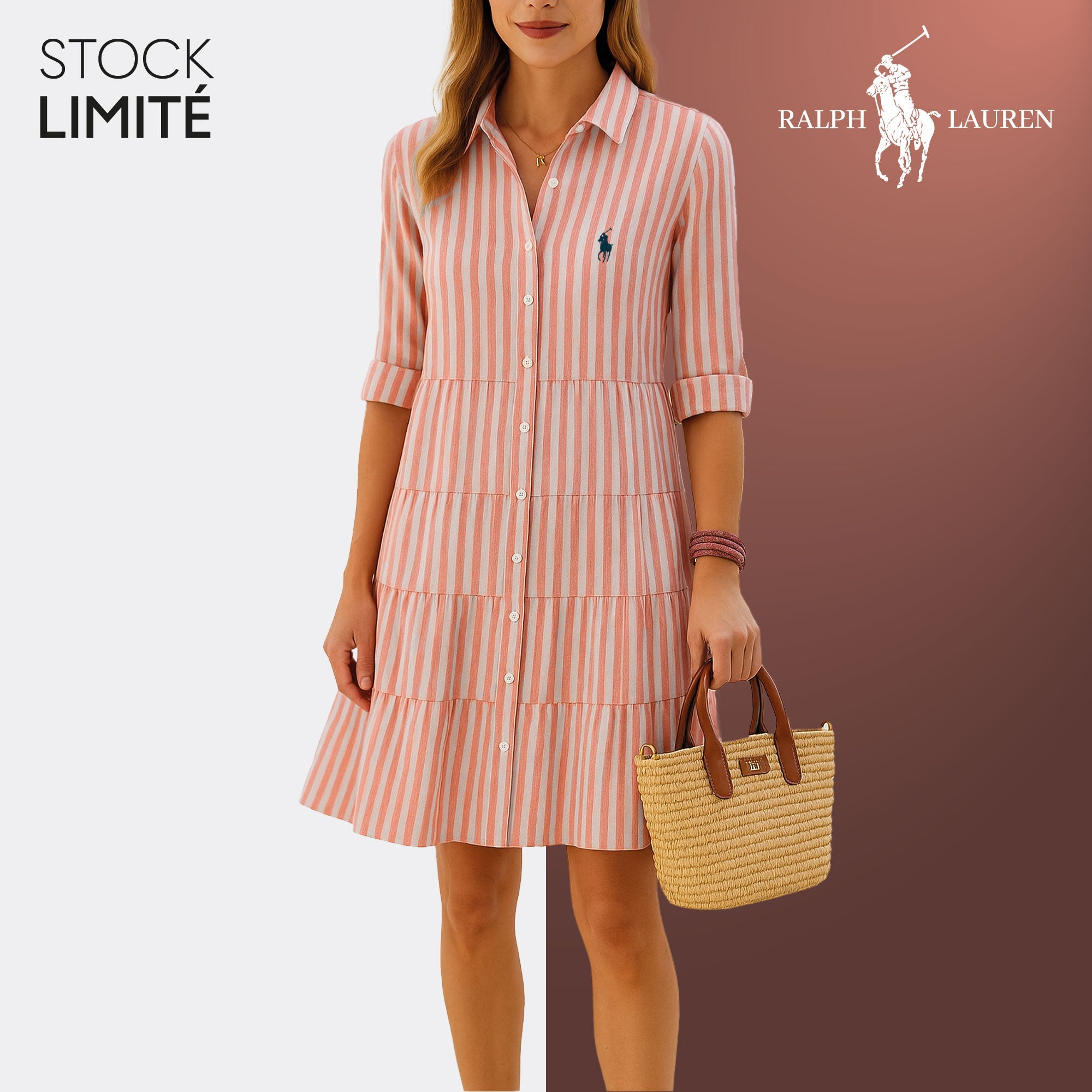 Gestreepte jurk voor een casual-chic look