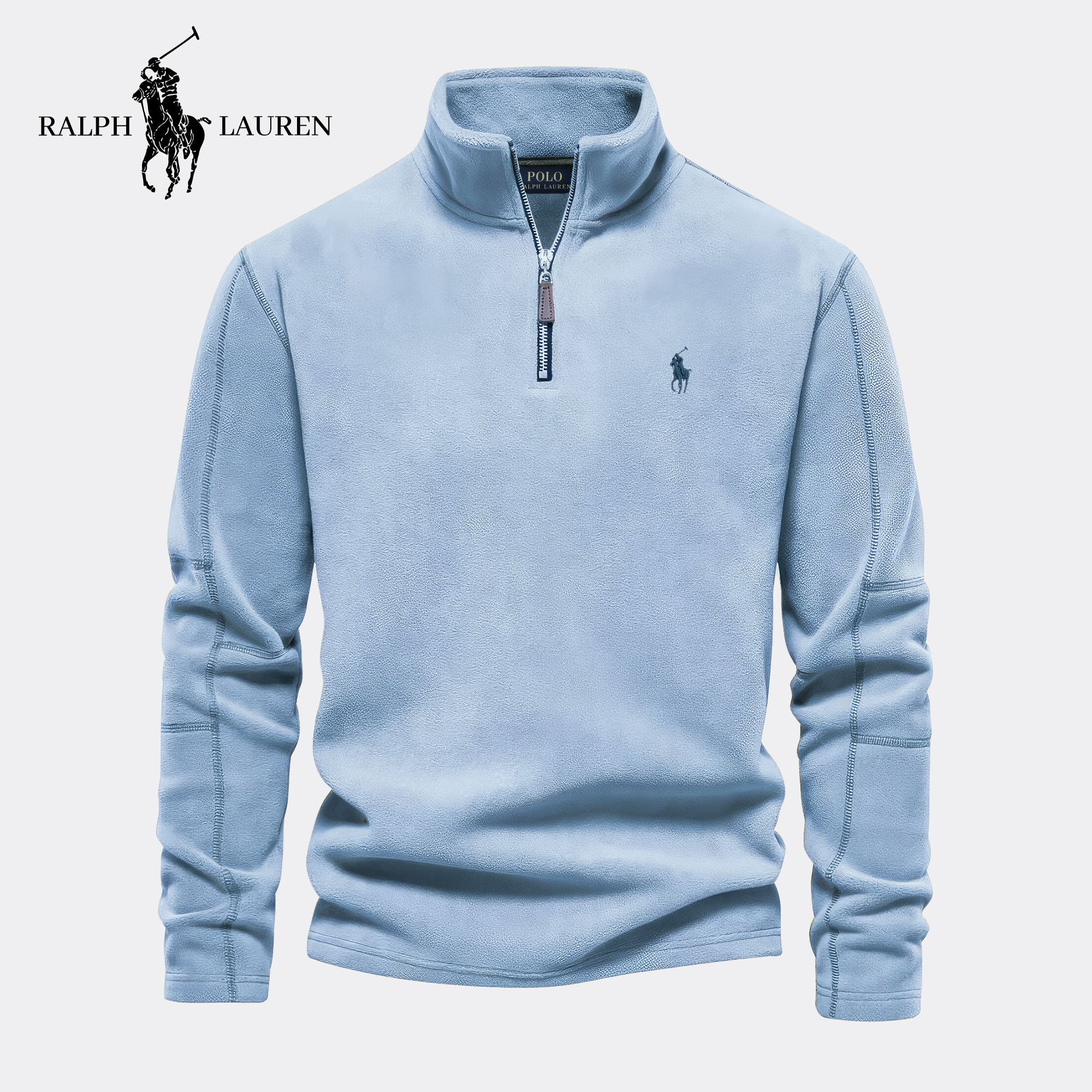 RL Essential Halve Rits Trui
