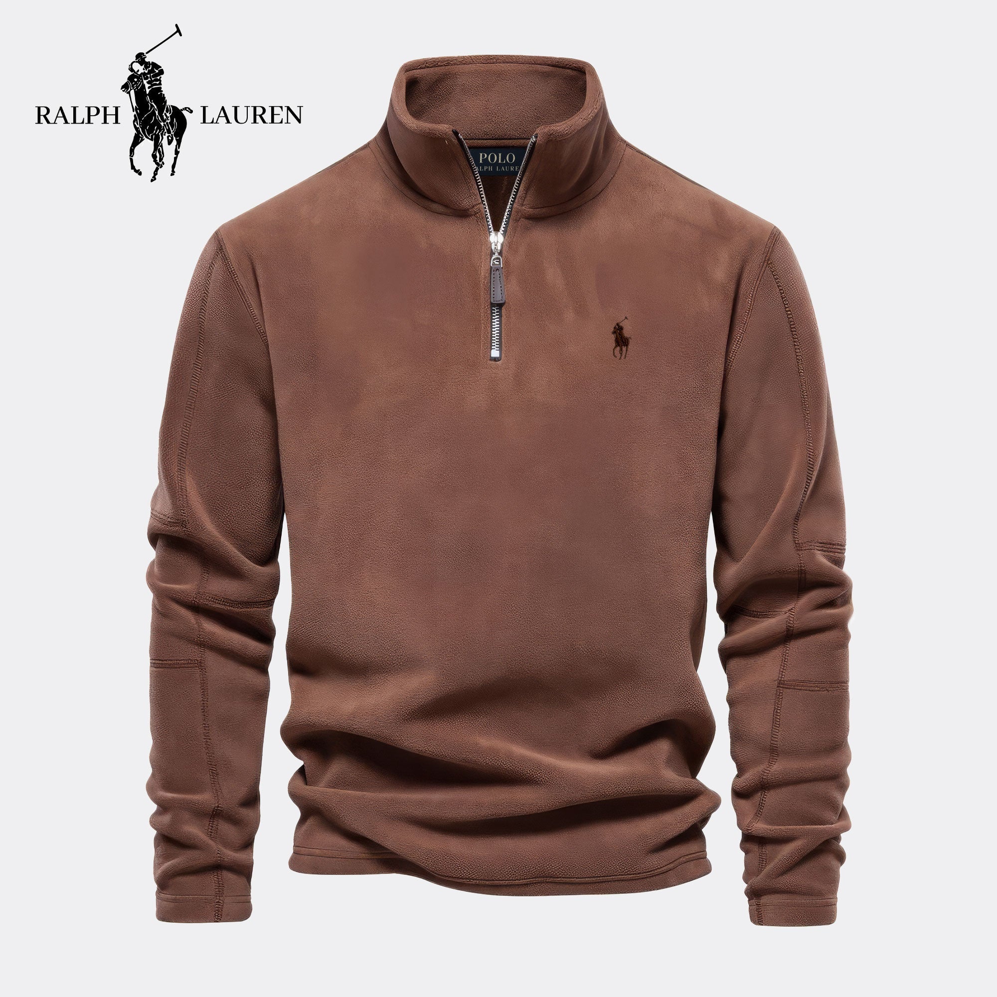 RL Essential Halve Rits Trui