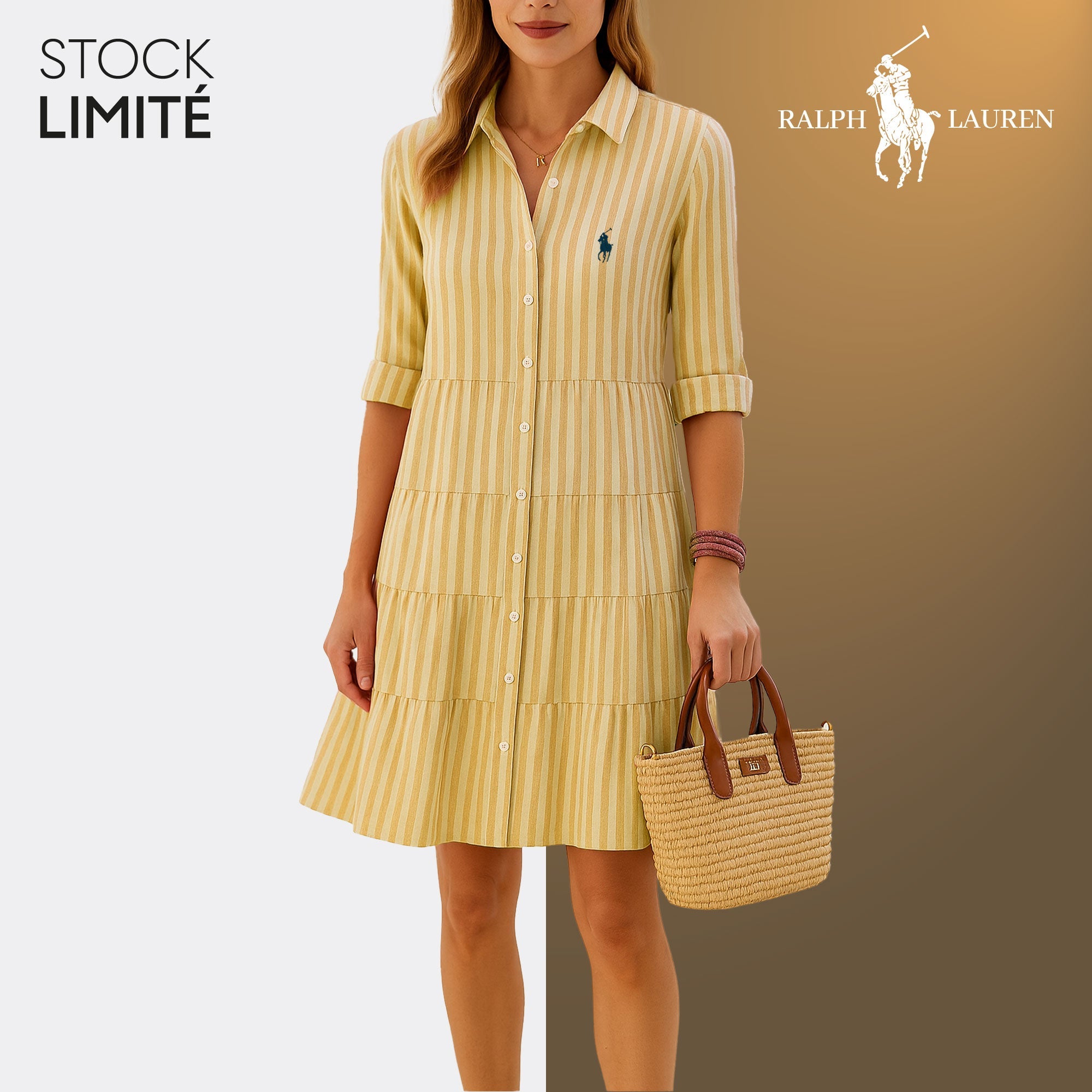 Gestreepte jurk voor een casual-chic look